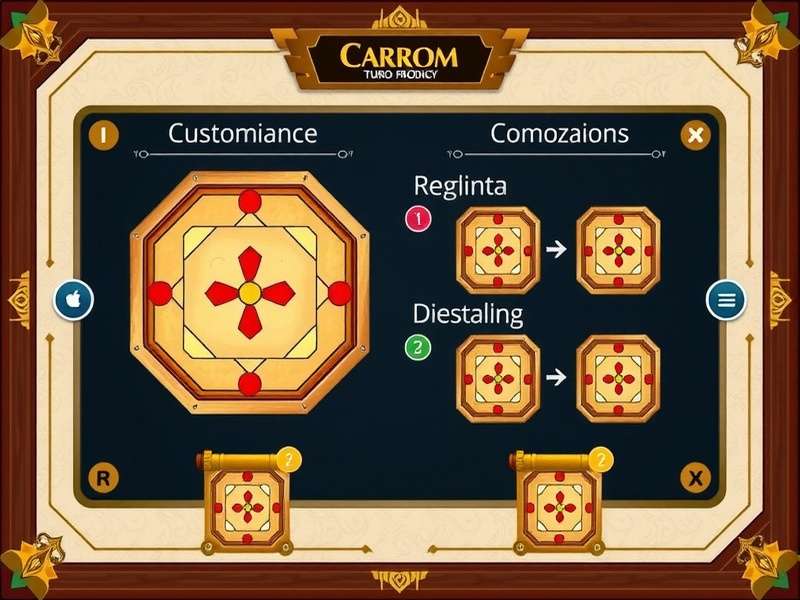 Carrom Turbo Pro Prodigy regional tournament interface